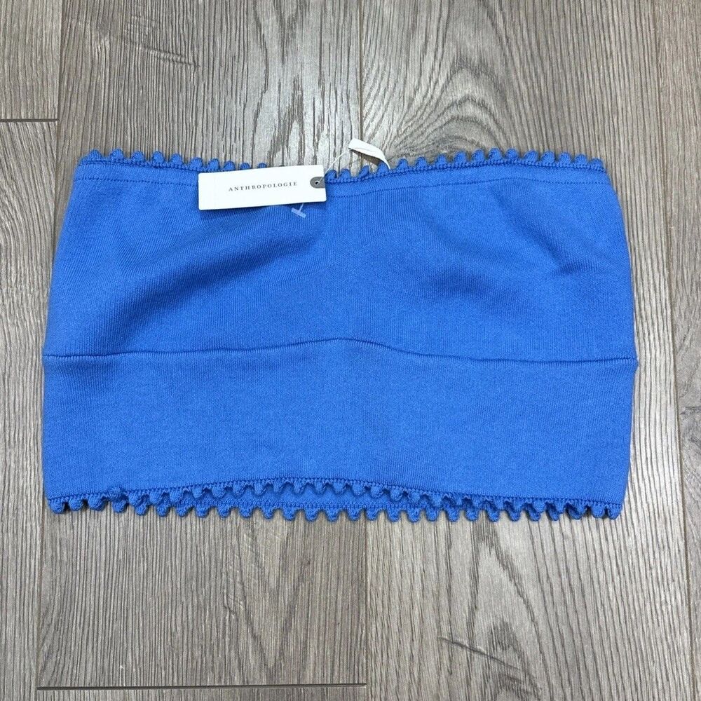 Anthropologie | BY ANTHROPOLOGIE SCALLOP-EDGE TUBE TOP | Large | NWT